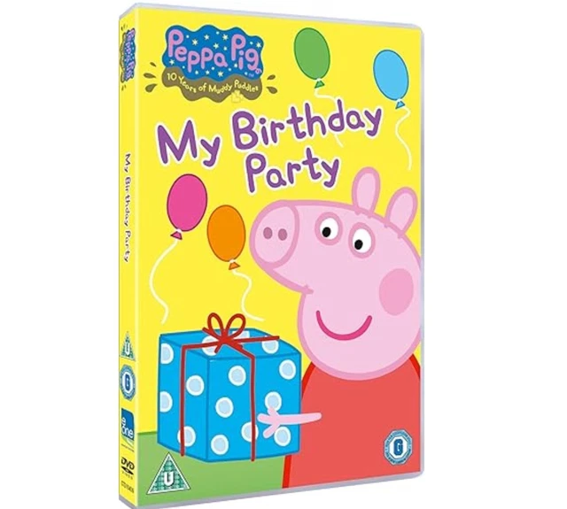 PEPPA PIG MY BIRTHDAY PARTY DVD Children Animation UK Release New