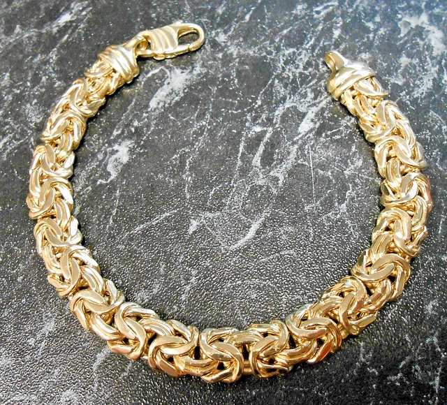 Bracelet Or Jaune 18k Maille Gourmette 45mm - Occasion Parfait état, France !