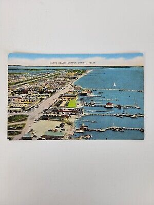 Vintage Postcard Texas TX Corpus Christi North Beach