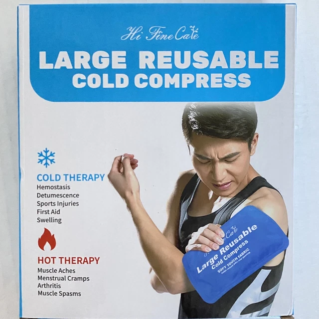 HOT & COLD Compress Ice Pack for Swelling Bruises Surgery 2 Pack Large