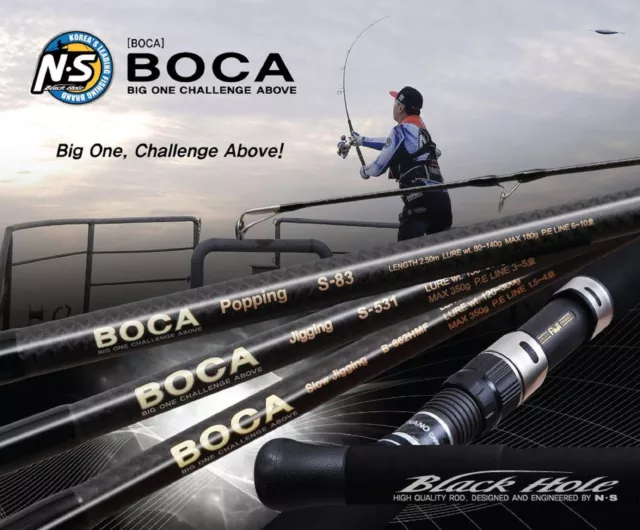 NS Black Hole Rod Spinning Boca Popping S-83 (6106)