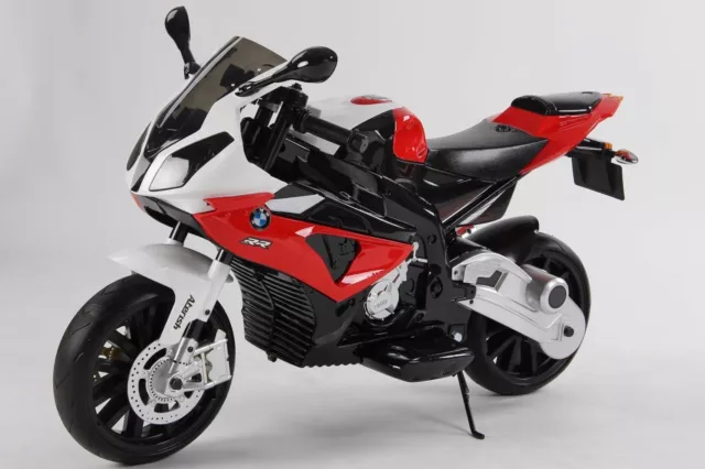 Moto Elettrica Per Bambini Bmw Super Sport S1000 Rr 12V Con 2 Motori E Luci Con