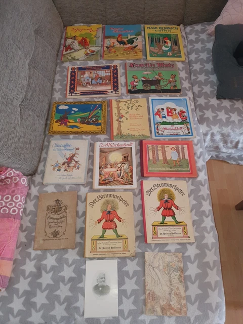 Antike Kinderbücher, 15 Stück. Ab ca. 1920. Echte Rarität!