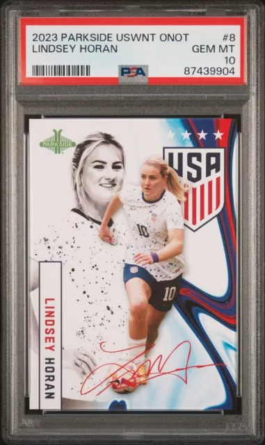 2023 Parkside One Nation Team ONOT USWNT #8 Lindsey Horan Card PSA 10