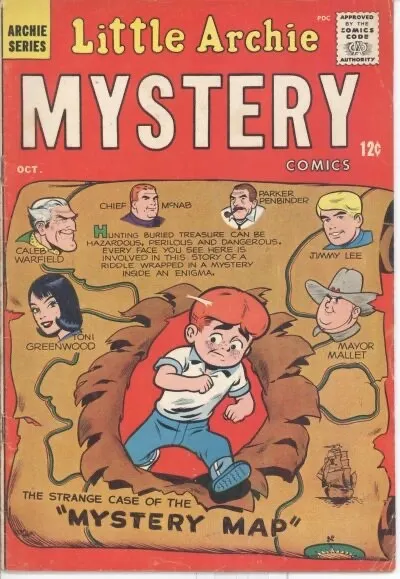 LITTLE ARCHIE MYSTERY #2 G, Archie Comics 1963 Stock Image