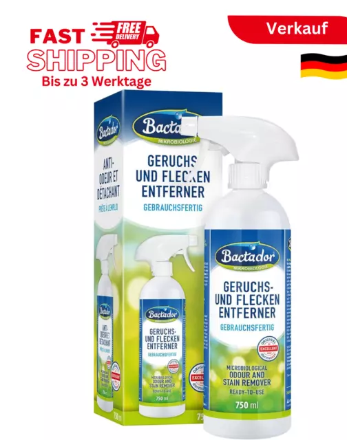 Bactador Enzymreiniger - Geruchsentferner Und Fleckenentferner Spray 750Ml - Mik