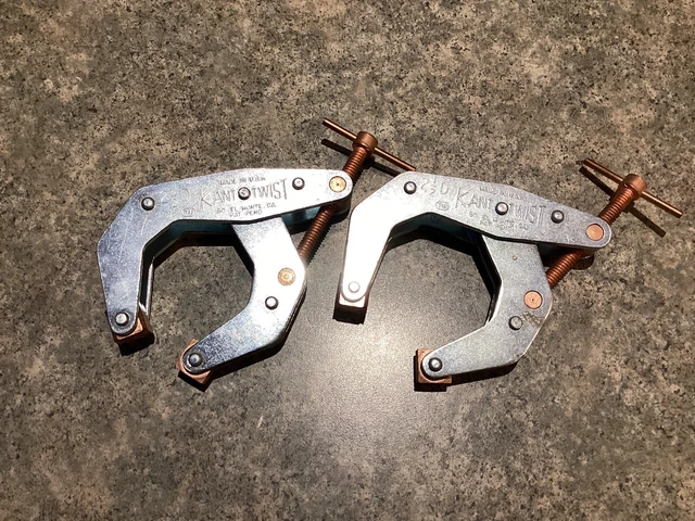 KANT TWIST # 2-1/2"-D, Welders, Machinist CLAMPS (Set of 2). 