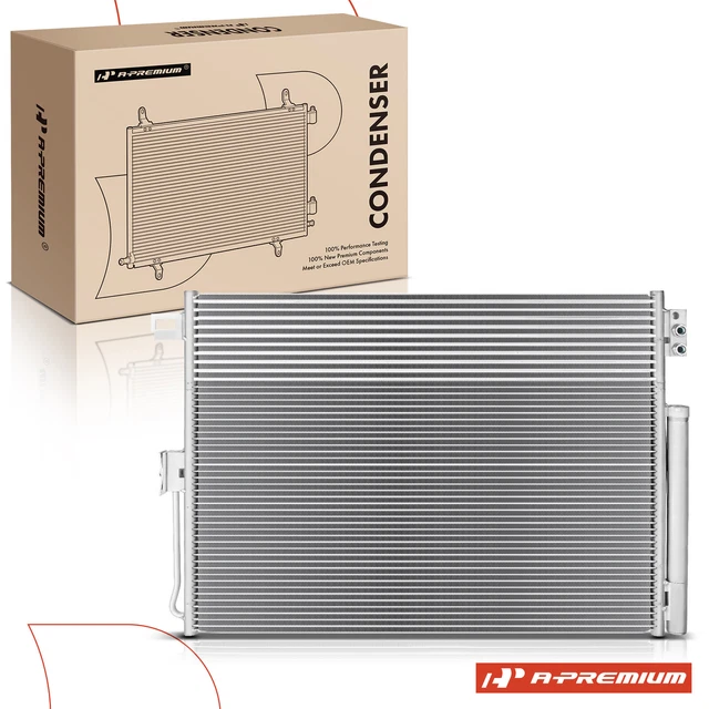 AC CONDENSER WITH Trans Oil Cooler & Receiver Drier for Dodge Durango