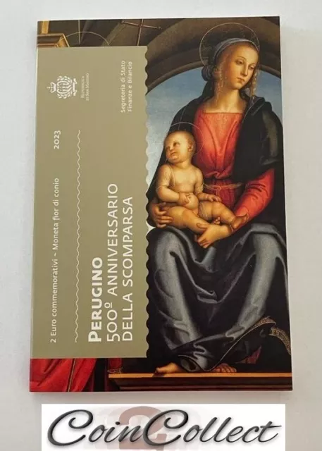 2 Euro Gedenkmünze San Marino 2023 - Perugino -
