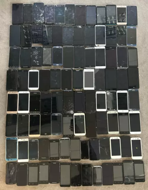 JOB LOT x98 SmartPhones Handsets Various Faulty / Spares / Repairs