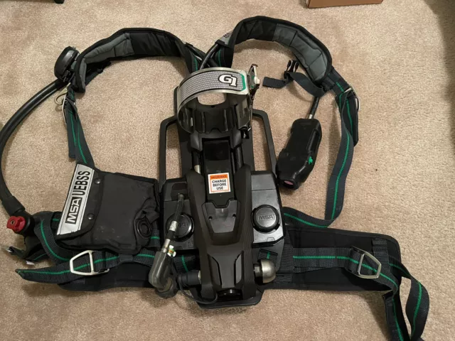 2 MSA G1 SCBA’s, W/one CARBON CYLINDER & 2 LARGE masks