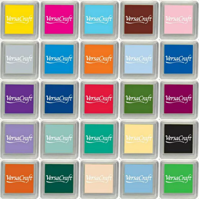 Versacraft Square Raised Archival Rubber Stamp Ink Pad 29 Colours To Choose From