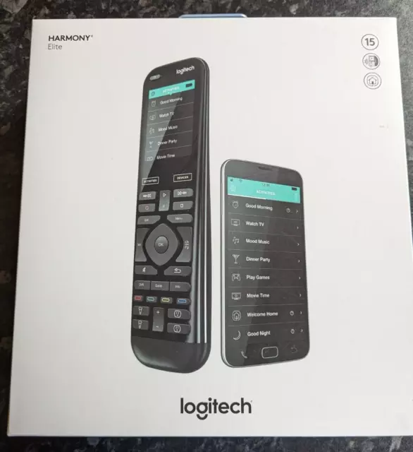Logitech Harmony Elite Remote /Logitech Hub Boxed Complete - Unused