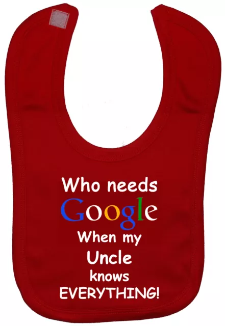 Chi ha bisogno di Google zio bavaglini da alimentazione bambino attacco touch neonato-3 anni bambino bambina regalo