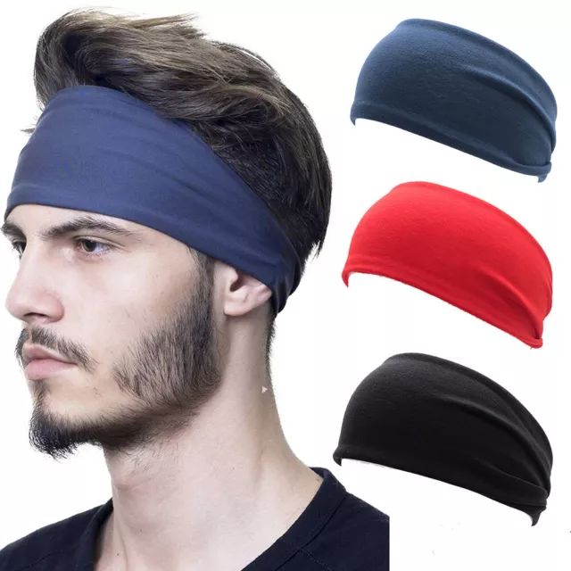 Herren SPORTS Fitnesstraining Stirnband Schweißband Einfarbig Hoch Elastizit +