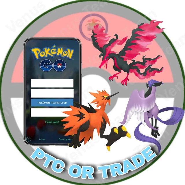 Pokémon PTC Go - Shiny Moltres Galarian - LVL1 Level 1 ✨Read Description