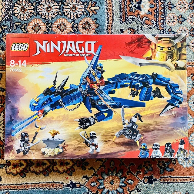 LEGO NINJAGO STORMBRINGER 70652 Blue Dragon And Figure Incomplete