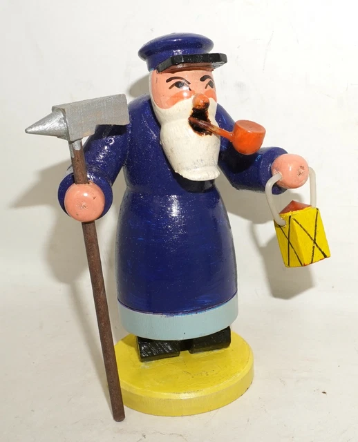 Räuchermann Räuchermännchen Wärter Wächter 12cm SEHR ALT /P16107 7