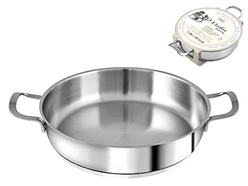 H&h tegame inox elodie fondo induzione 2 manici 22cm lt15