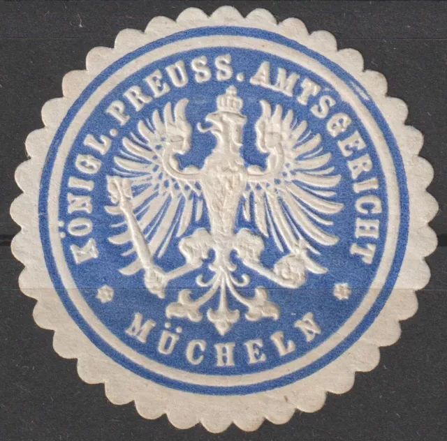 Siegelmarke Königlich Preussisches Amtsgericht - Mücheln (#35533-2)
