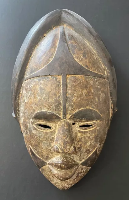 Maschera Di Danse Punu Gabon 37,5 CM Verso 1980 Africa