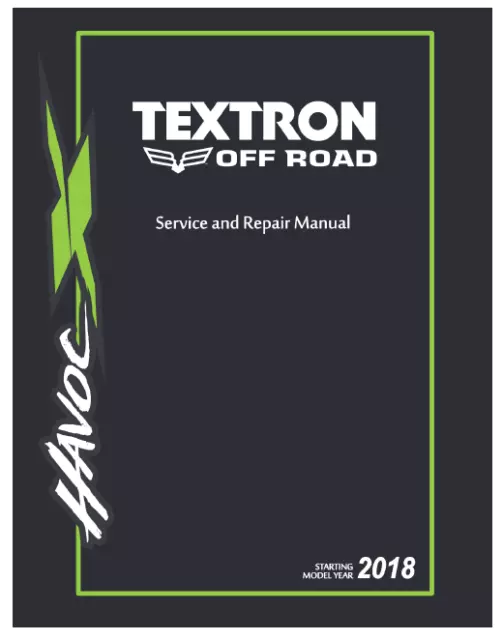 Arctic Cat Havoc X Service Manual | 2017 2018 2019 | MAILED CD