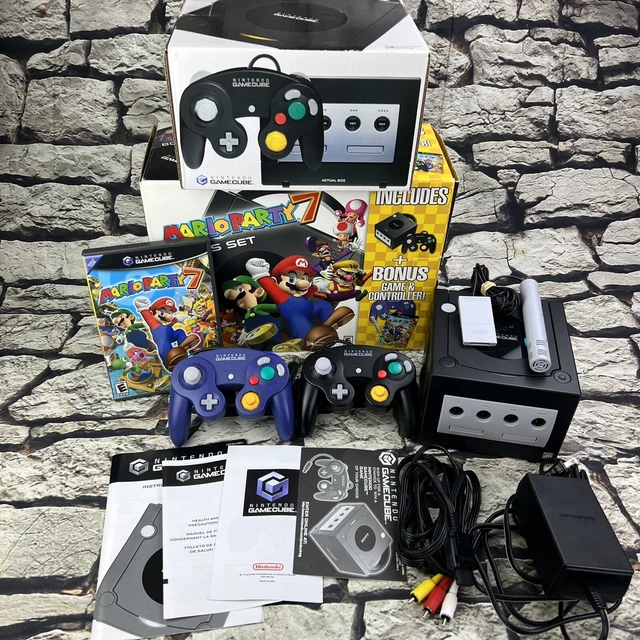 TESTED NINTENDO GAMECUBE Mario Party 7 Bonus Set Game Console Complete