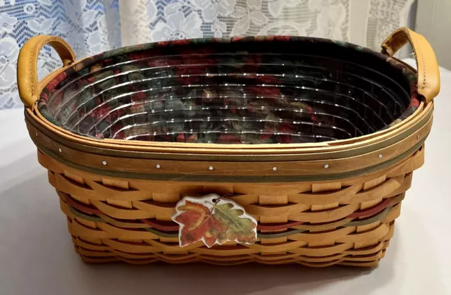 Longaberger 2001 Autumn Reflections Large Daily Blessings Basket #10656 Combo