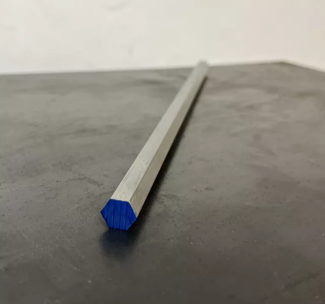 304 stainless steel Hex bar 7/16" Diameter x 12" long