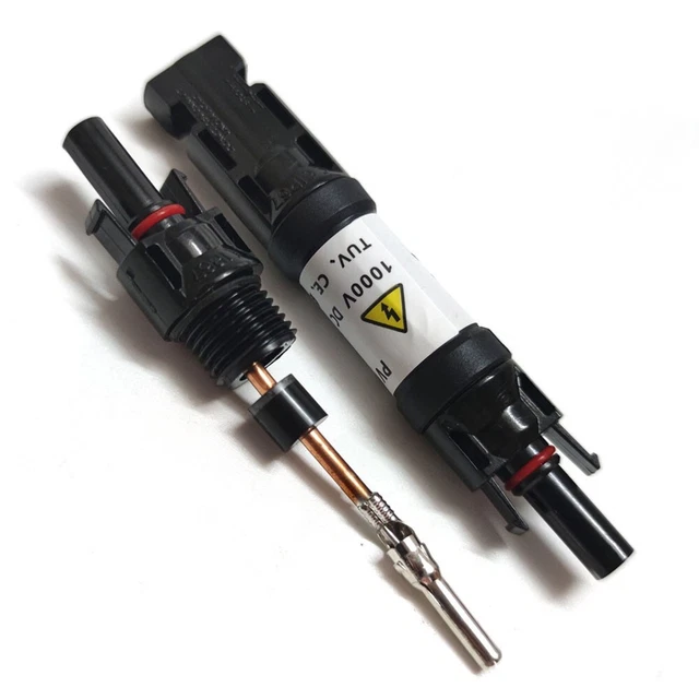 DEWIN Connettore Pannello Solare Con Diodo Di Blocco, DC 1000V 30A, Impermeabile E Anti-UV, Per Collegamento Pannelli Fotovoltaici (30A)