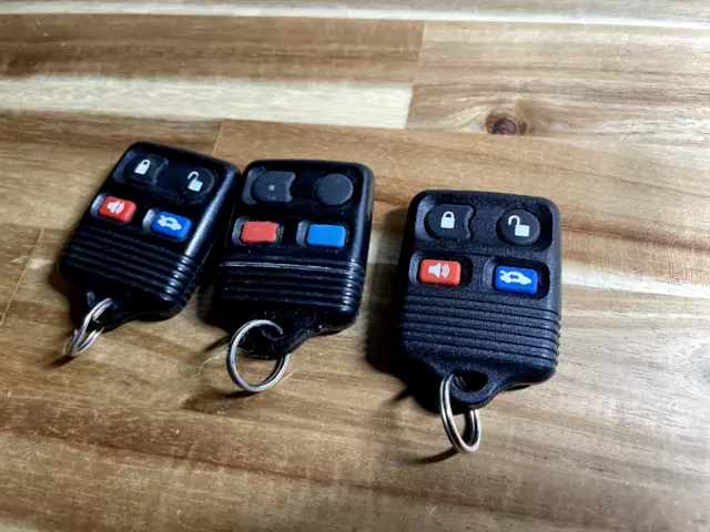 Lot of 3  Ford Lincoln Mercury 3B:F87B-15K601-AB OEM 4 Button Key Fob