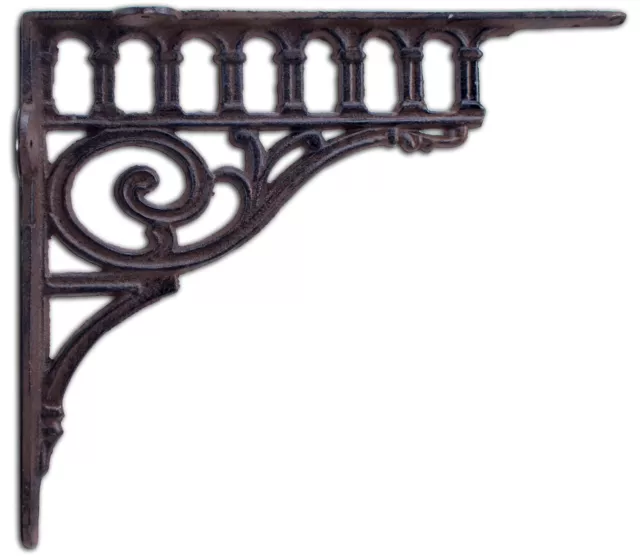 Wall Shelf Bracket Cast Iron Shelves Brace Ornate Columns