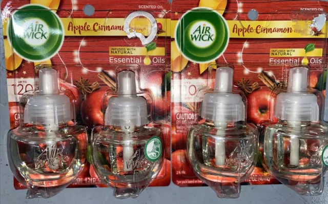 2 Packs Air Wick Plugins Apple Medley Essential Oil Air Freshener Refill New Y11