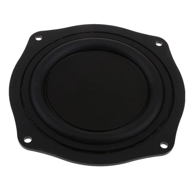 Haut-parleur Passif 4 Pouces Avec Membrane Pour Basses - Noir, Idéal Pour Customisation Audio