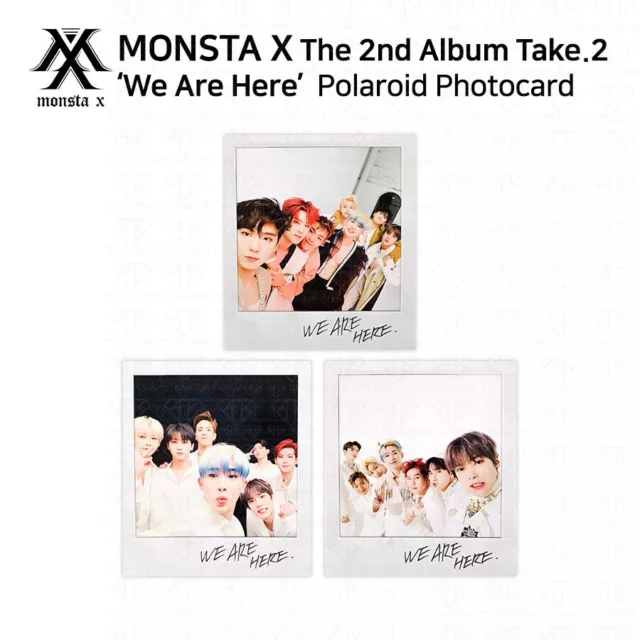 MONSTA X 2nd Album Take 2 We Are Here Official Polaroid Photocard KPOP K-POP