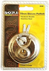 LUCCHETTO DISCO 70 mm - acciaio inox