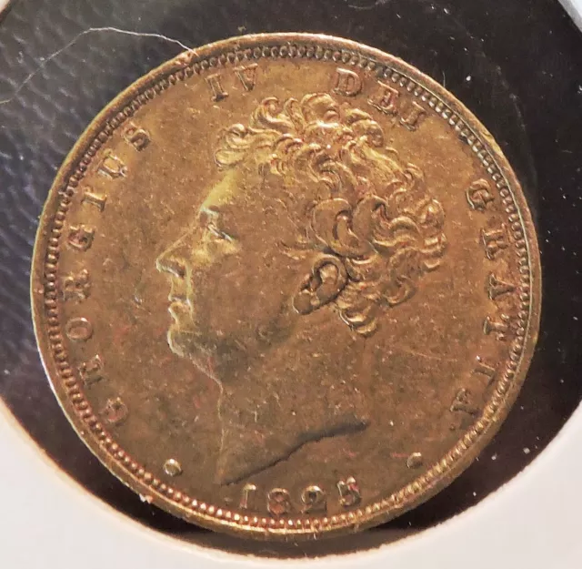 1825 Full Gold Sovereign, King George IV--Spink 3801