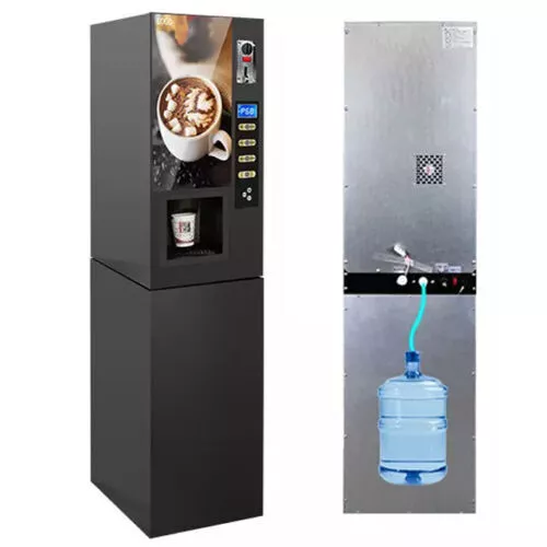 Commercial Hot Coffee Vending Machine,3 Flavors w/Multi Settings,110V