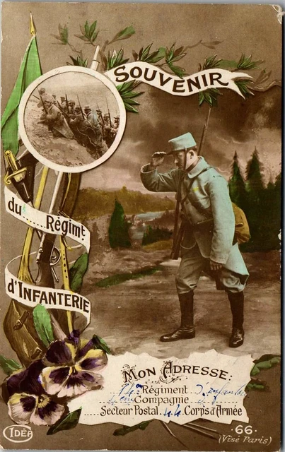 CPA CARTE POSTALE Guerre 14-18 Patriotique 1915 Vierge Marie Blesse