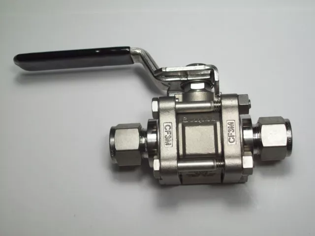 1 - Swagelok Stainless Steel 60 Series Ball Valve, 1/2" OD Tube, SS-63TS8