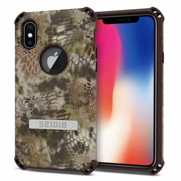 Seidio Cover Fits  iPhone X Dilex Kryptek Case Kickstand Holster Pontus