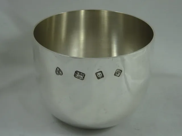 QUALITY sterling silver TUMBLER CUP, 1973, 166gm