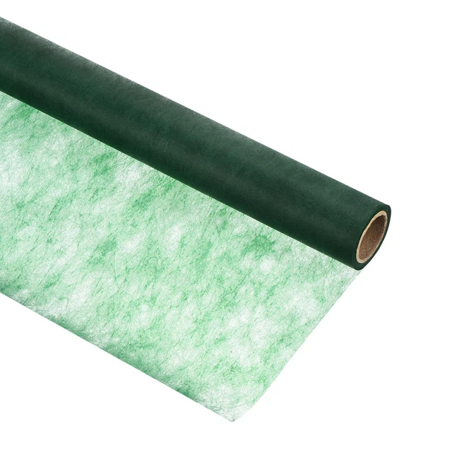 Papel de envolver flores, ramo de 30 pies impermeable de algodón, verde
