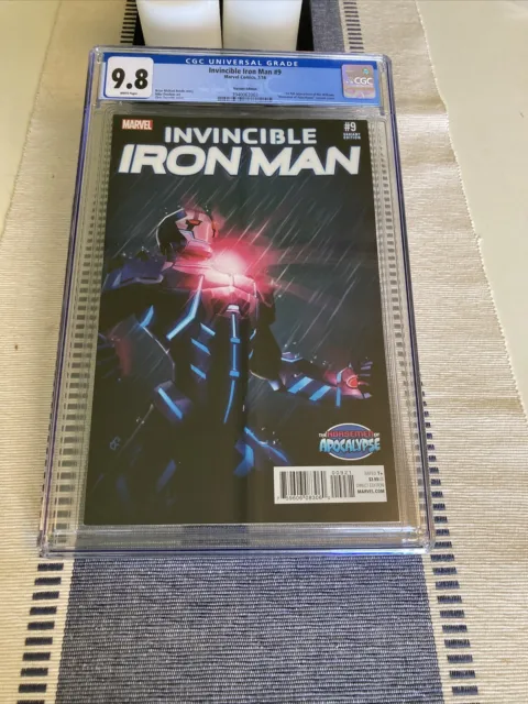 Invincible Iron Man #9 CGC 9.8 1st Riri Williams Ironheart AOA Variant FP WP