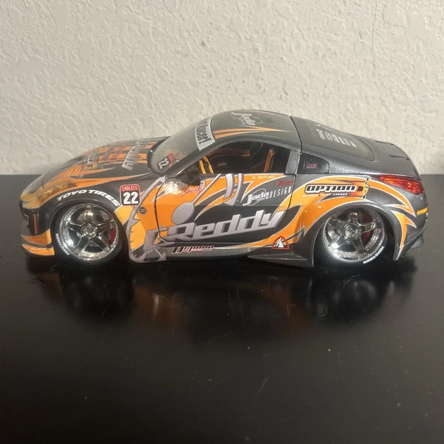 JADA RARE NISSAN 350z Greddy Jdm Diecast Model Drift Car Modified 1:18 ...