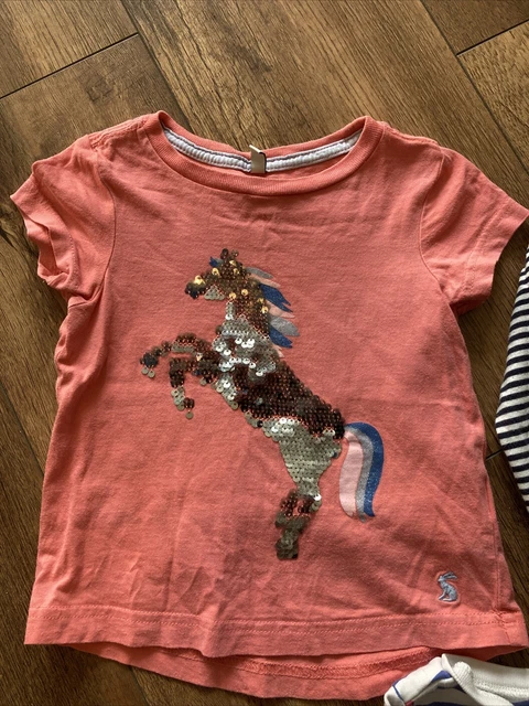 Joules Girls Bundle Aged 3 Years: Dress, Sequins T-shirt & Striped T-Shirt 2