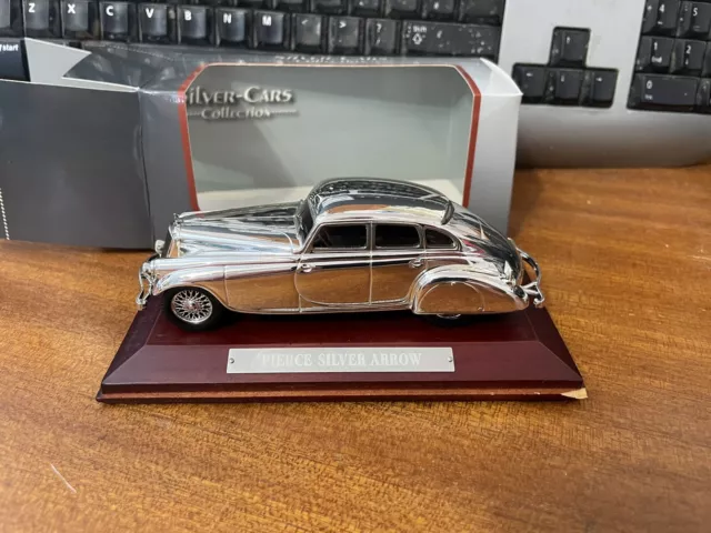 Atlas Editions 1/43 Scale Silver Cars Collection Pierce Silver Arrow - Boxed