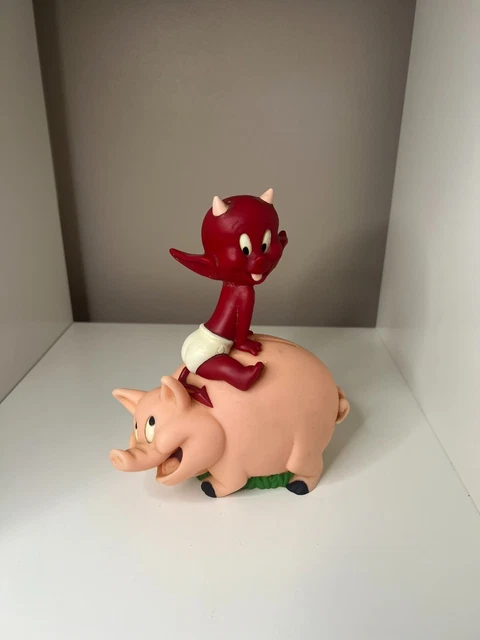 Figurine De Collection Diable Rouge DEMONS ET MERVEILLES Hot Stuff Boite Dallumette Resine 17 Cm