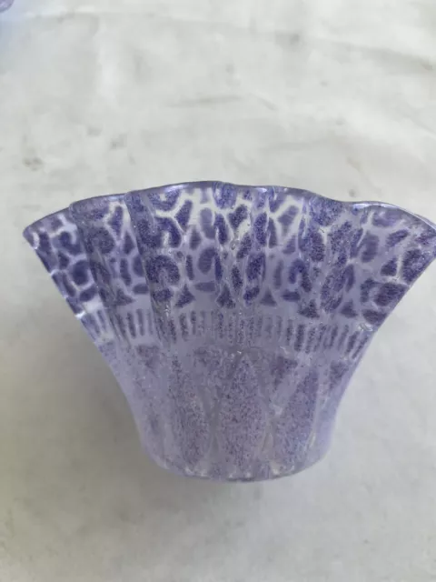Sydenstricker fused glass small vase or bowl