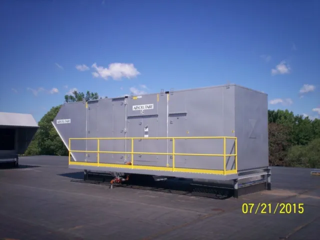 New Absolutaire Rooftop Make Up Air Unit With Heater  R Etl Series 80,000 Cfm